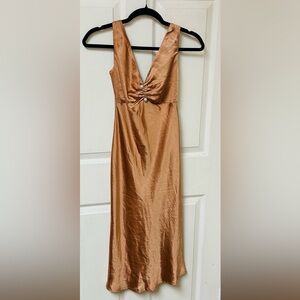 Elliatt Copper Midi Dress